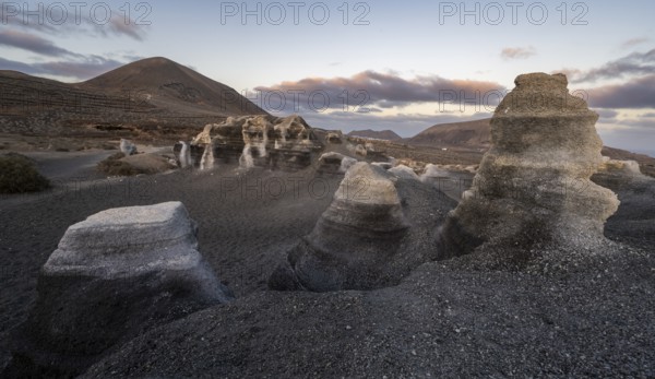 Stratified City, Ciudad estraticicada, Antigua Rofera de Teseguite, Lanzarote, Canary Islands,