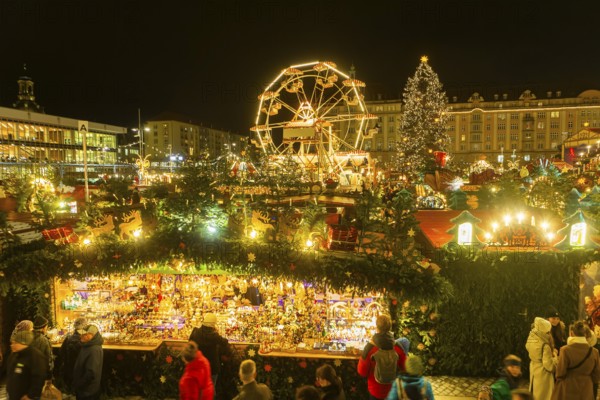 The Dresden Striezelmarkt is a Christmas market in Dresden. It has been held in Advent since 1434,