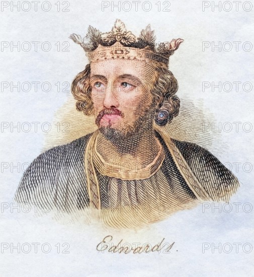 Edward I alias Longshanks 1239, 1307 King of England from the book Crabbs Historical Dictionary