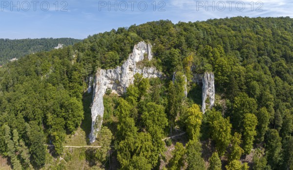 UNESCO World Heritage Caves and Ice Age Art of the Swabian Alb. Ice Age cave Geißenklösterle in the