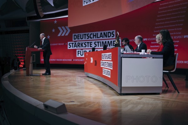 Federal Chancellor Olaf Scholz, recorded at the European Delegates' Conference of the Social