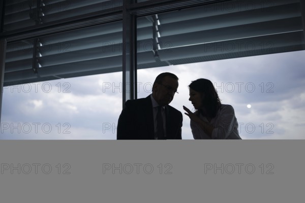 Boris Pistorius (SPD), Federal Minister of Defence, and Annalena Bärbock (Alliance 90/The Greens),