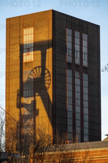 Zollverein Coal Mine World Heritage Site, Shaft 1/2/8, headframe Shaft 1, winding tower Shaft 2,