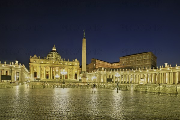 Cathedral, St Peter's, St Peter's Basilica, obelisk, Vatican palaces, St Peter's Square, Vatican at