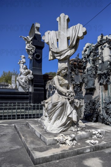 Monumental grave in the cemetery of Recoleta, Buenos Aires, Argentina, South America
