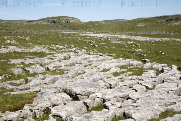 Limestone pavements at Malham, Yorkshire Dales national park, England, UK