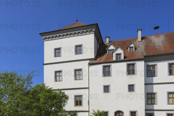 Meßkirch Castle, Castle of the Counts of Zimmern, Zimmern Castle, regular four-wing castle complex,