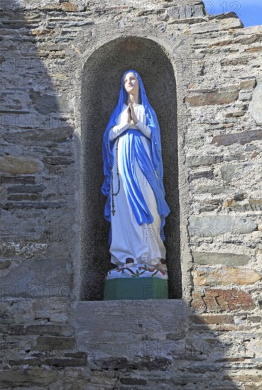 Holy Mary madonna statue, Cape Clear Island, County Cork, Ireland, Irish Republic, Europe