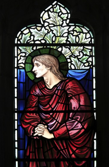Church of Saint Mary Magdalene stained glass window, Thornham Magna, Suffolk, England, UK design by