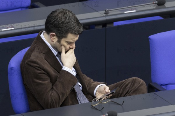 Marco Buschmann (FDP), Federal Minister of Justice, pictured in the German Bundestag in Berlin,