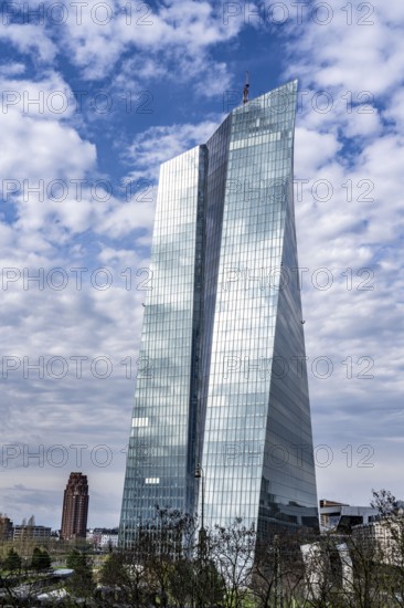 Building of the European Central Bank, ECB, in Frankfurt am Main, Hesse, Germany, Europe