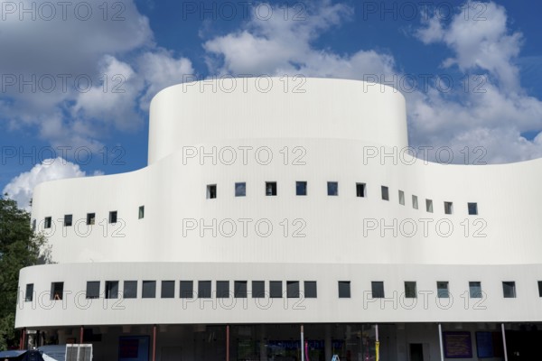 The theatre, after renovation, shortly in front of reopening, Düsseldorf, North Rhine-Westphalia,