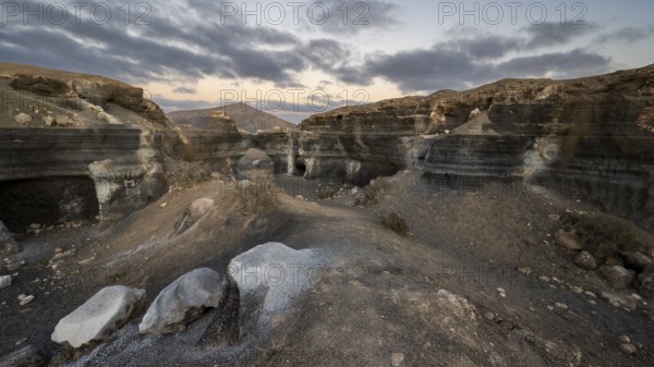 Stratified City, Ciudad estraticicada, Antigua Rofera de Teseguite, Lanzarote, Canary Islands,