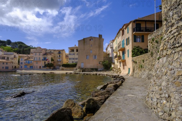 Old town, with remains of city walls, Saint Tropez, Var, French Riviera, Provence-Alpes-Cote