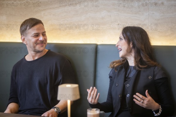Stephanie Stumph and Tom Wlaschiha - Press event for the moderation of the SemperOperaball 2024,