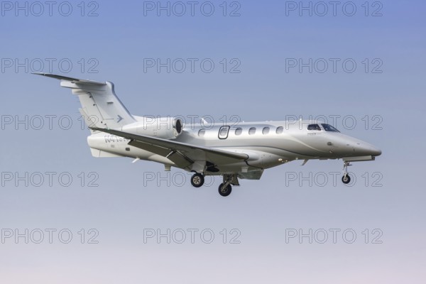 Embraer Phenom 300 private jet aircraft with registration number N419N at Dallas Airport, USA,