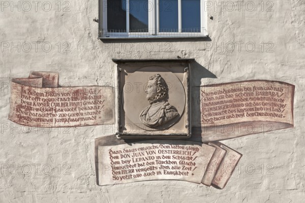 Relief on the Golden Cross House of Don Juan of Austria, 1547-1578, son of Emperor Charles V,