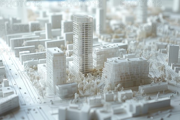 Architectural model made of plastic, model making for architecture, design, architectural design of