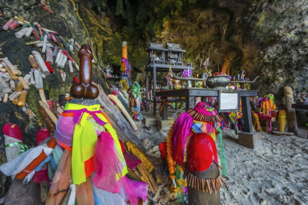Princess cave at Phra Nang beach near Krabi, fertility, fertility temple, penis, dildo, penis