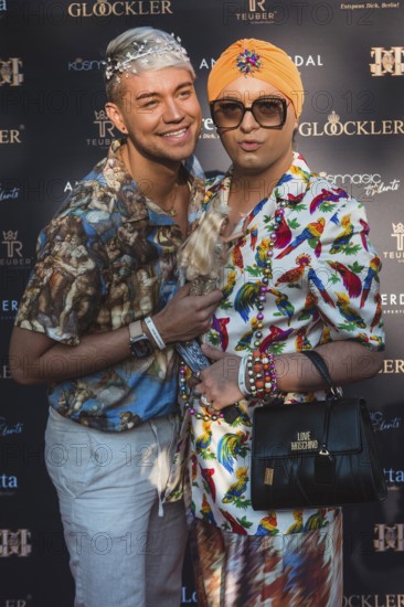 Julian F.M. Stöckel and Marcell Damaschke at the first Fashion Night with Harald Glööckler for his