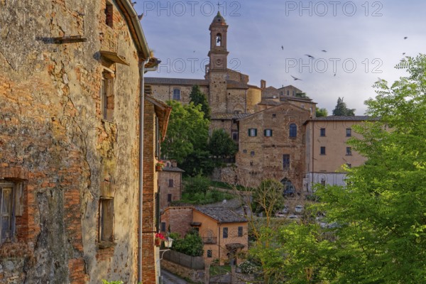 The historic centre of Montepulciano, UNESCO World Heritage Site. Montepulciano, Tuscany, Italy,