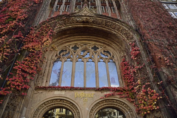 Europe, Germany, Hamburg, Rotherbaum, architecture, facade post office building, former