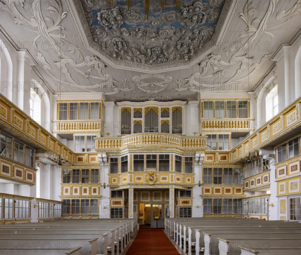 Schwarzenberg/Erzgeb. The Protestant-Lutheran St George's Church is a baroque hall church from