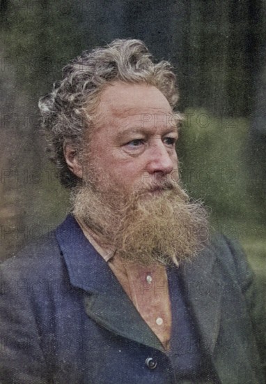 William Morris 1834-1896, English poet, designer and socialist reformer, Historical, digitally