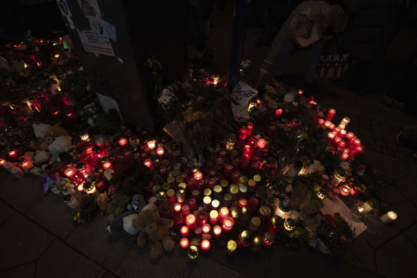 Commemoration of attack, people remember 20 December 2024 with candles, a man deliberately killed