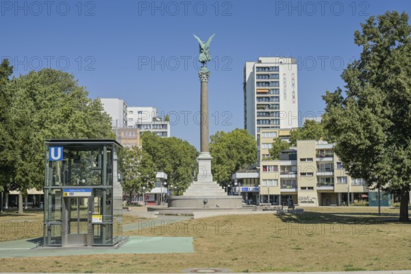 Peace Column, Mehringplatz, Kreuzberg, Friedrichshain-Kreuzberg, Berlin, Germany, Europe
