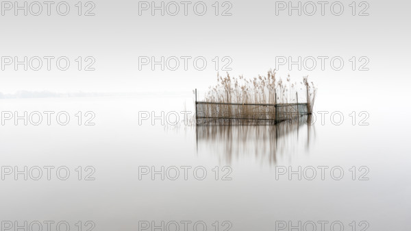 Protected reeds at Müggelsee in Berlin, Germany, 2024, Europe