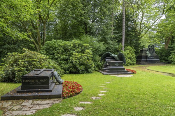 Bredeney cemetery, Krupp family cemetery, in Essen, North Rhine-Westphalia, Germany, grave of