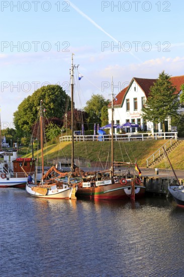 Carolinensiel harbour, museum harbour, Lower Saxony, East Frisia, Federal Republic of Germany, East
