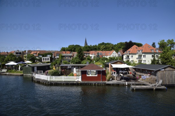 Europe, Germany, Mecklenburg-Western Pomerania, island town of Malchow, Lake Malchow, lakeside