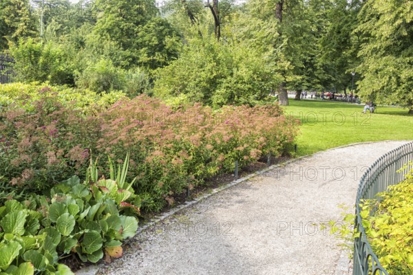 Bernardine Gardens park in the center of Vilnius, Lithuania, Europe
