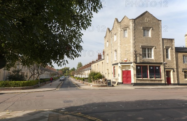 Buildings in the planned Railway Village housing area built for workers in the Great Western