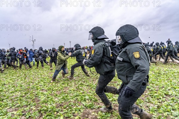 Violent clashes between thousands of demonstrators and the police, after a demonstration against
