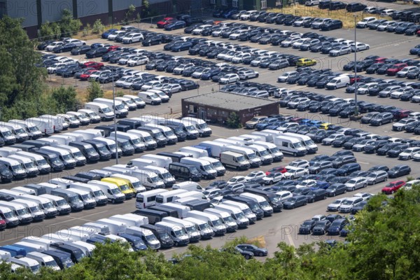 Site of the former Prosper Haniel colliery in Bottrop, currently used as a temporary storage
