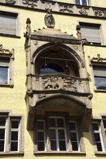 Europe, Germany, Bavaria, Munich, Old Town, Sendlinger Straße, old town houses, bay windows, facade