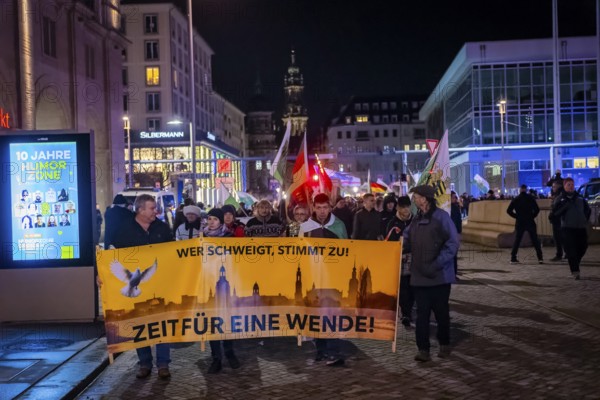 To mark 13 February and the destruction of Dresden in the Second World War, the small right-wing