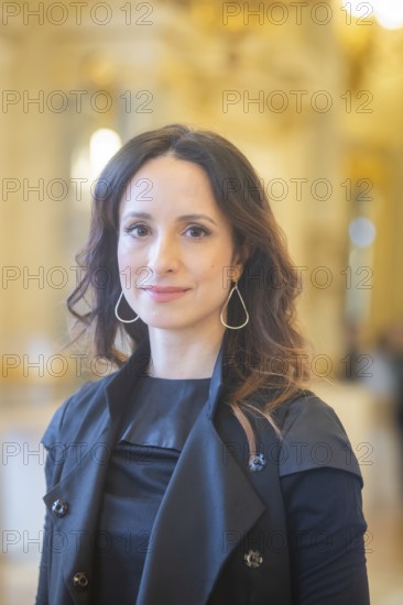 Stephanie Stumph - Press event for the moderation of the SemperOperaball 2024, Dresden, Saxony,