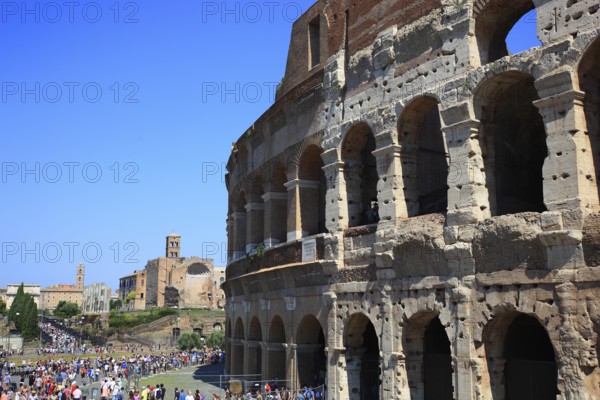 The Colosseum, Amphitheatrum Novum or Amphitheatrum Flavium, Colosseo, Anfiteatro Flavio,