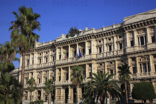 Palazzo di Giustizia, Palace of Justice, Prati district on the banks of the Tiber, Rome, Italy,