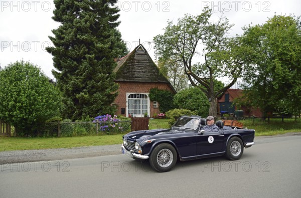 Europe, Germany, Lower Saxony, Lower Elbe Classics, classic car tour, Triumph TR 4, built in 1966,