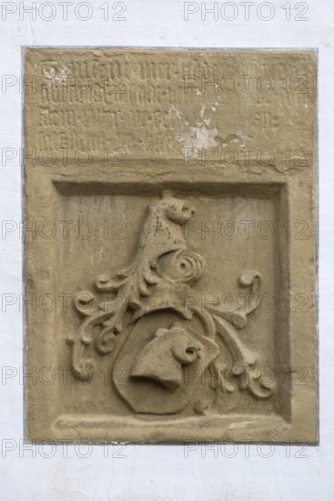 Historical coat of arms of the noble land judge family von Egloffstein, 15th century,