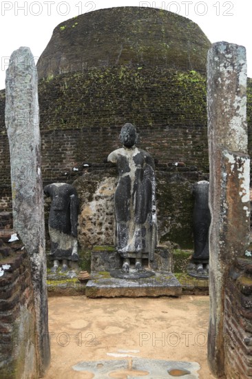 Pabula Vihara temple, UNESCO World Heritage Site, the ancient city of Polonnaruwa, Sri Lanka, Asia