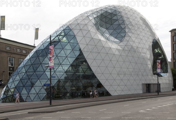 Modern glass dome shop building, Eindhoven city centre, North Brabant province, Netherlands