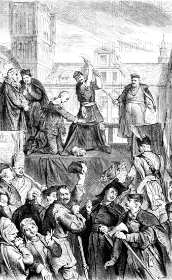 The blood court in Thorn or the Thorn blood court of 1724, executions, executioner, death sentence,