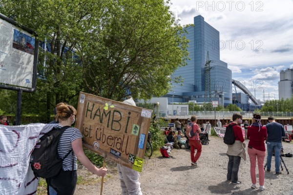 Protest against the Uniper coal-fired power plant Datteln 4, organised by the Endegelände group,