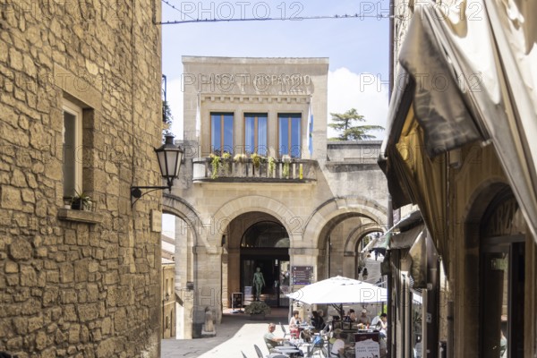 Building in the historic centre, Cassa di Risparmio della Repubblica di San Marino